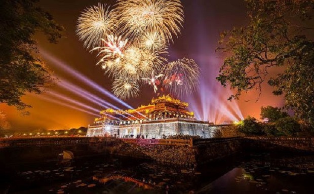 New Years Eve Fireworks in Hue