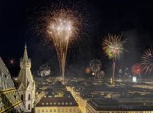 New Years Eve Fireworks in Vienna