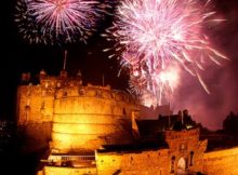 NYE fireworks in Edinburgh