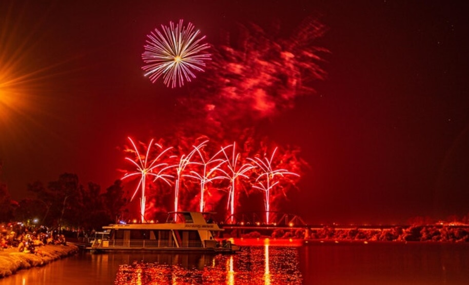 NYE fireworks in Adelaide