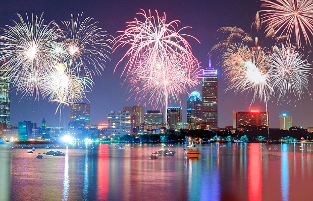 New Years Eve Fireworks in Boston