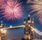 NYE fireworks in London, UK