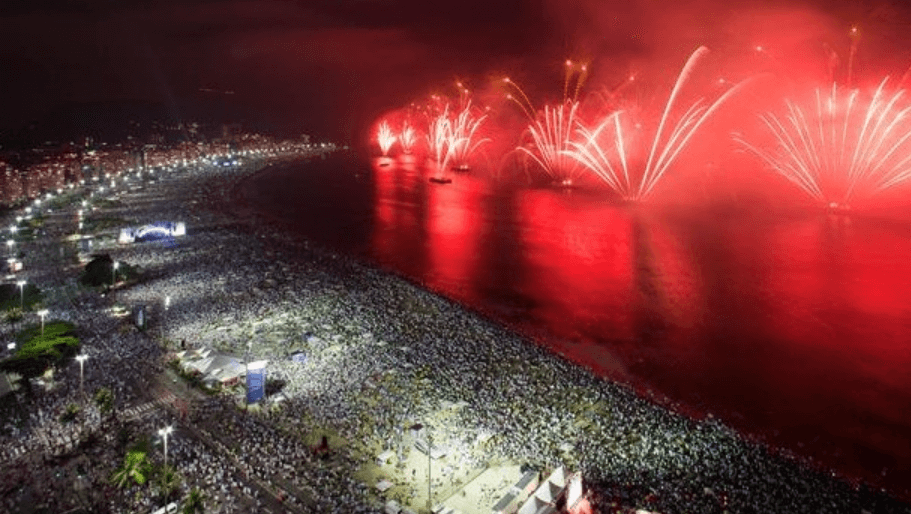 New Years Eve Fireworks in Sao Paulo