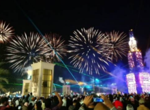 NYE fireworks in Abu Dhabi UAE