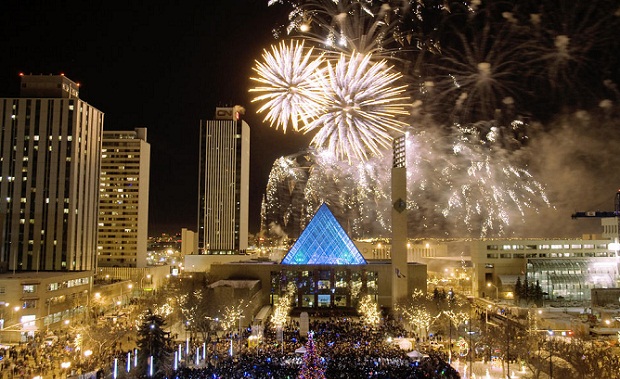 new Years Eve in Canada cities