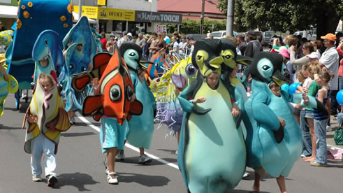 Parade at Tunarama festival in Australia