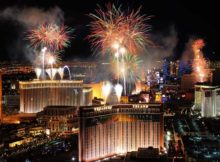 NYE firework displays in Las Vegas
