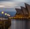 Sunset at Opera House in Sydney